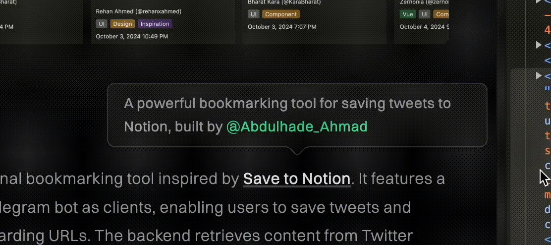 Custom SVG arrow centered on the tooltip