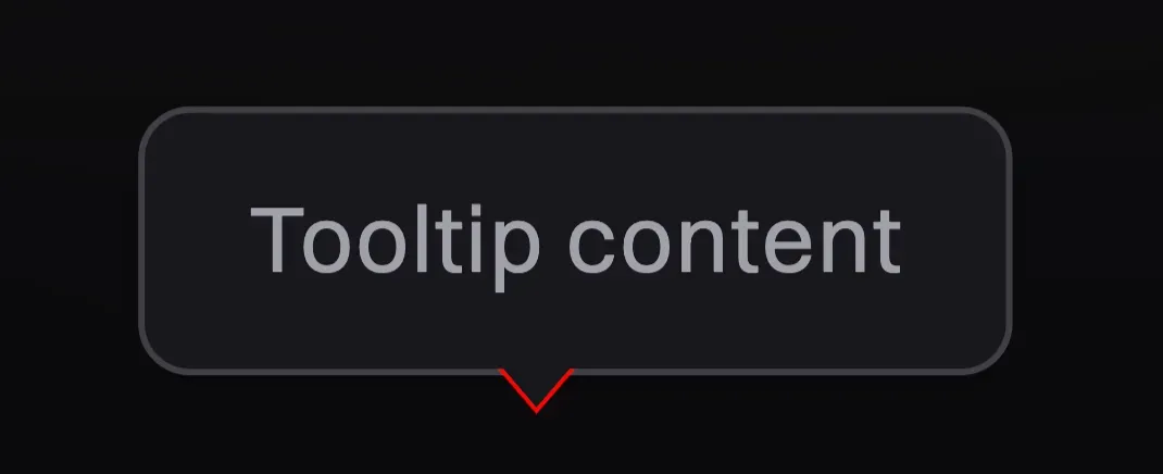 Tooltip arrow with proper border